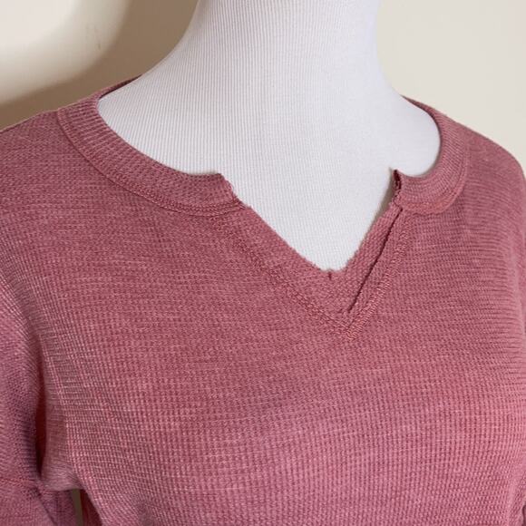 Baea Blush Flare Sleeve Thermal Top NWOT Size Large - Picture 3 of 8